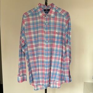 Vineyard Vines Multicolor Plaid Slim Fit Tucker 100% Cotton